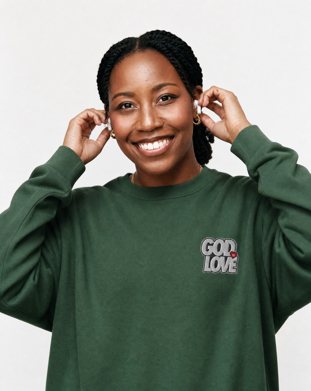 "GOD IS LOVE" Premium Sweatshirt given
